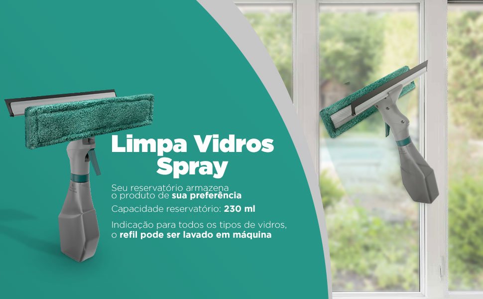 Limpador Vidros: Para deixar suas janelas e espelhos brilhando sem manchas.