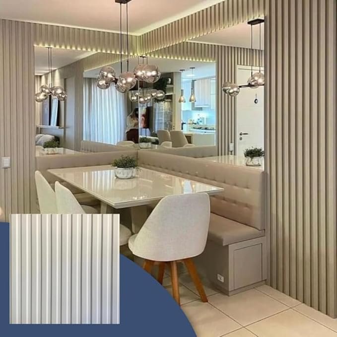 Placas Painel Revestimento Ripado Decorativo Parede Flexível